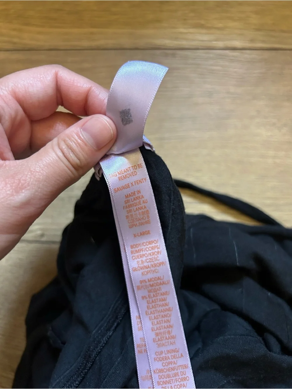 Savage X Fenty Black V-Neck Slip Dress